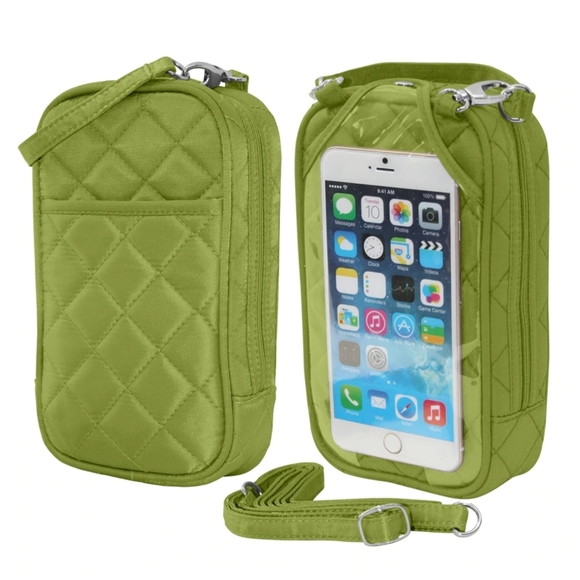 Summer Fun Quilted Green Crossbody - Picture 1 of 6